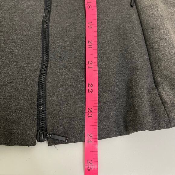 Armani Exchange Two Tone Gray Full Zip Jacket Moto Biker Style Medium - Picture 5 of 5